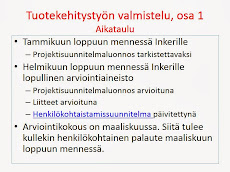 1. tutkinnon osan AIKATAULU