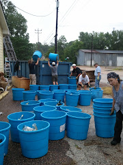 Volunteers Tossing Bottles for Another Purpose