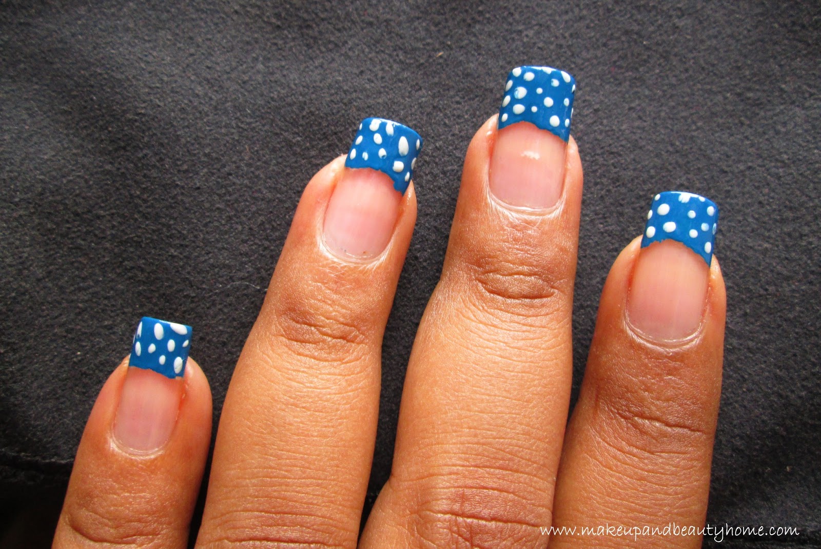 5. French Tip Nail Designs with Rhinestones - wide 5