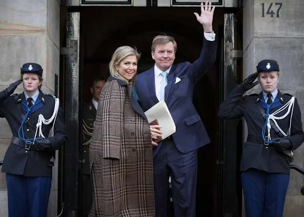 King Willem-Alexander and Queen Maxima of The Netherlands, Princess Beatrix and Princess Margriet of The Netherlands attended the traditional New Year Reception