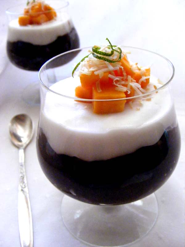 Organic Passion: Sticky Black Rice Pudding with Papaya, Lime & Toasted ...