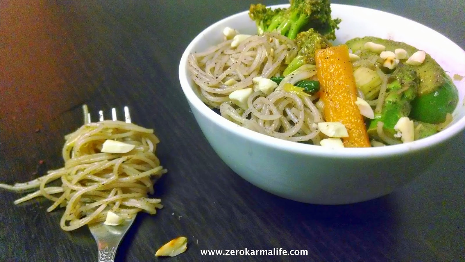 Food for Zero Karma Life! Quinoa with veggies in Ekadasi kadhi