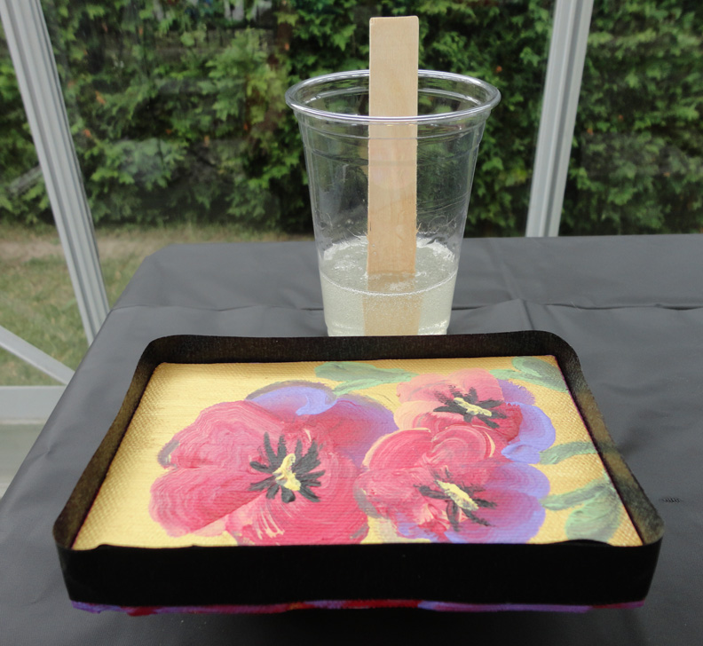 Resin Crafts Resin On Canvas Two Techniques