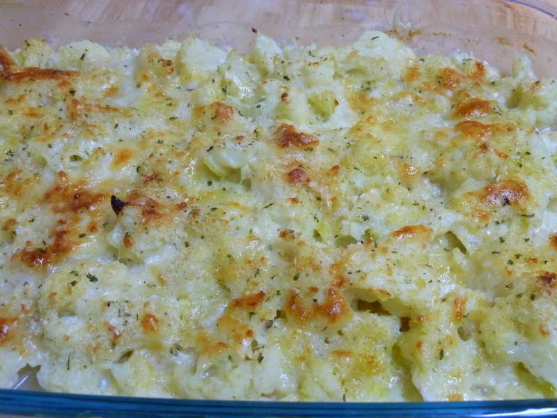 Cookin' Cowgirl Cauliflower Gruyere Gratin