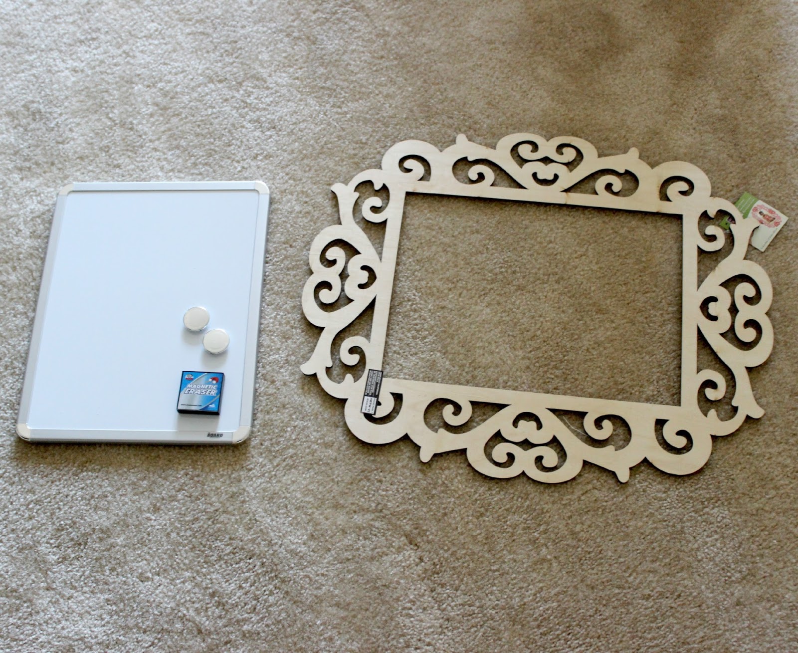 Craft A Spell DIY Framed Whiteboard and Corkboard