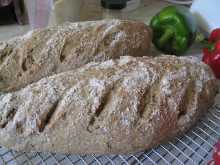 Mint and Courgette bread