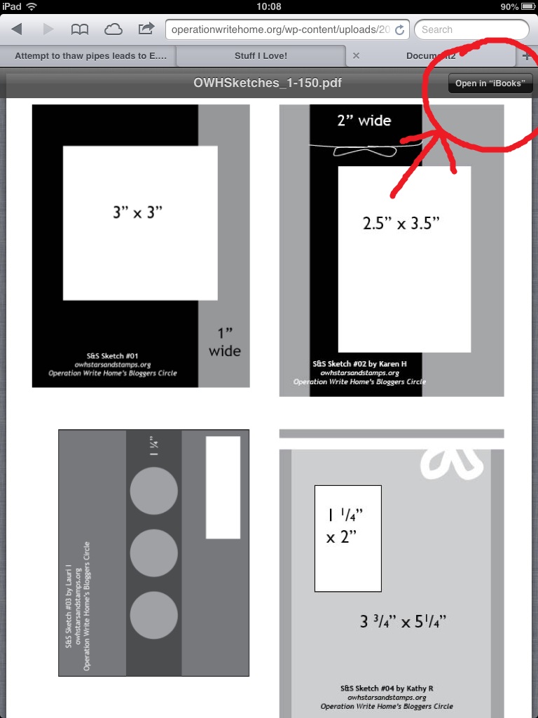 Scrap Happens! iPad Tutorial storing PDF files