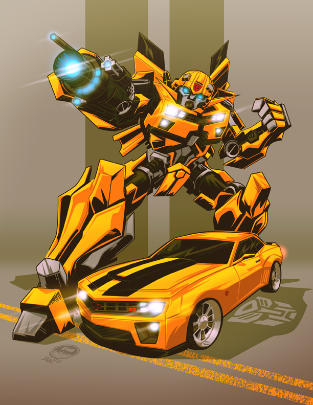 Transformers Bumblebee and Camaro Commission Finish EryckbGraphics