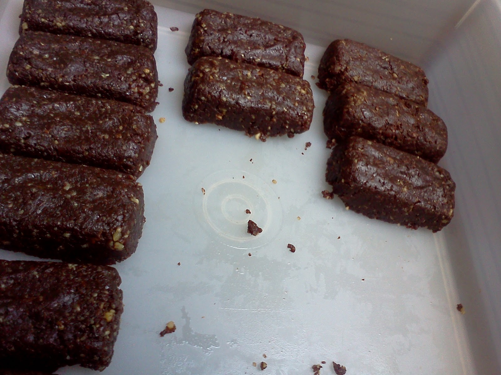 My Kitchen Desk Healthy Treat Homemade Hot Fudge Brownie "Larabar"