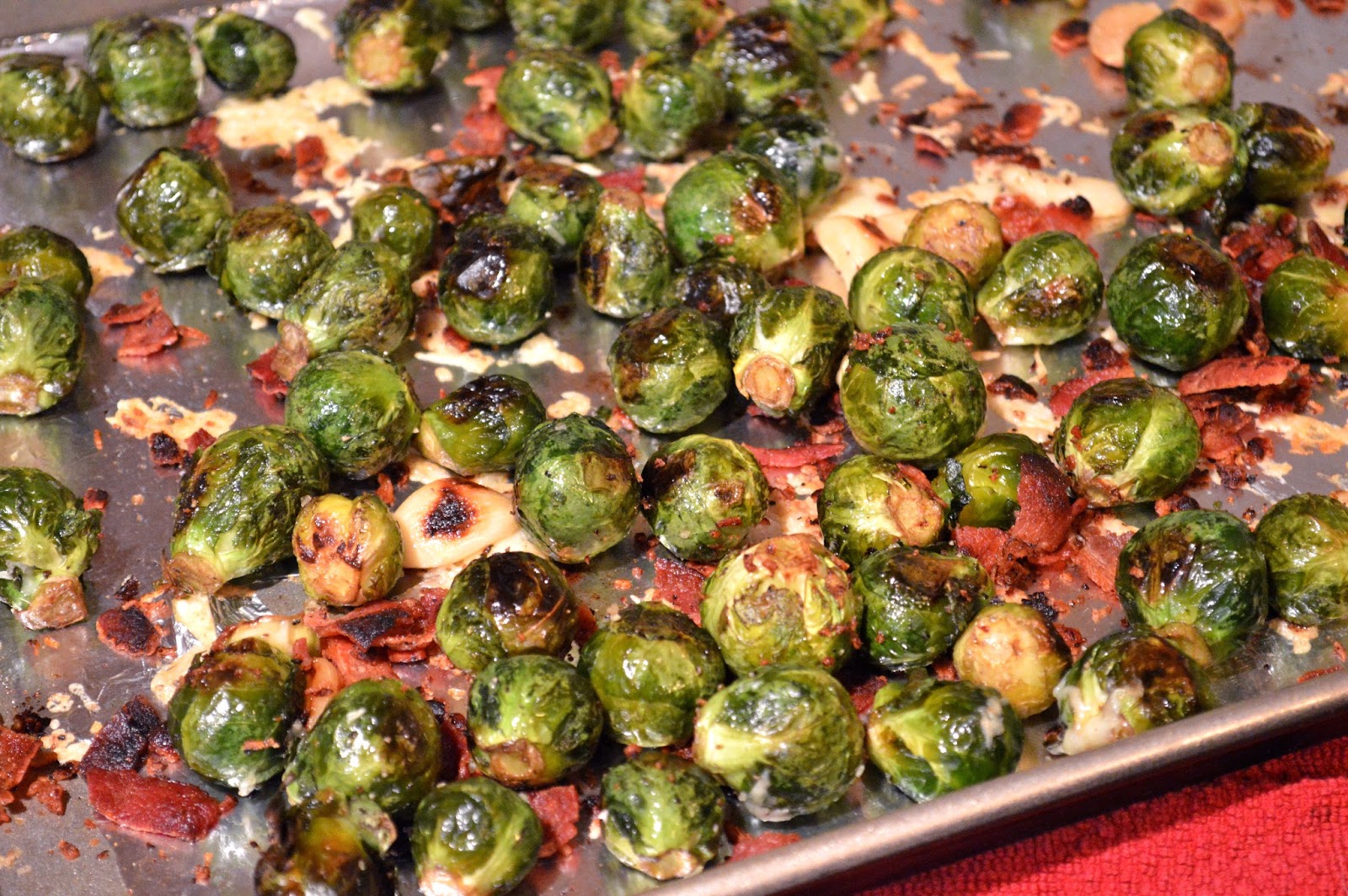 Kiss My Apron Brussel Sprouts with Bacon and Gruyere