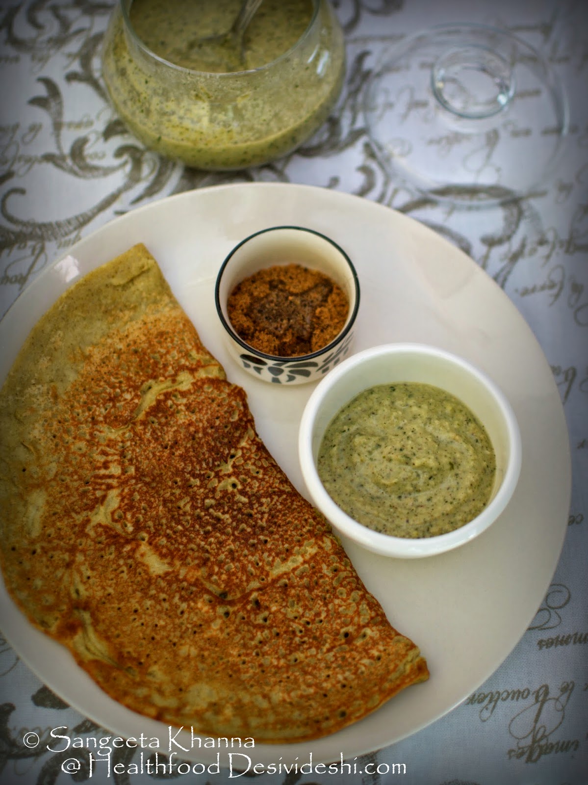 making breakfast dosa interesting with vegetable based chutneys | making chutneys with ivy gourd and long beans