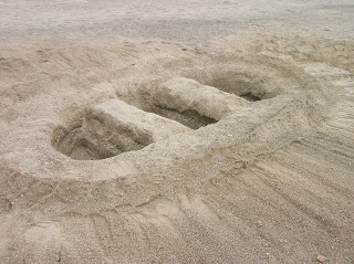 Sand sculpture - Sand boat