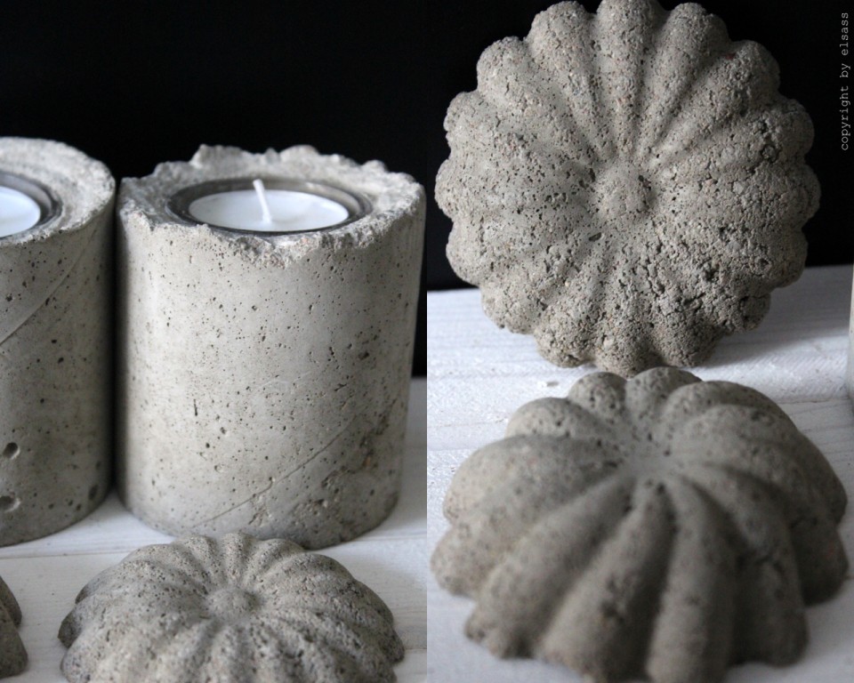elsass: DIY: Cement candle holders