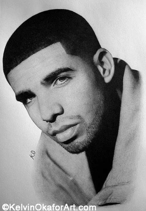 15-Drake-Kelvin-Okafor-Celebrity-Portrait-Drawings-Full-of-Emotions-www-designstack-co