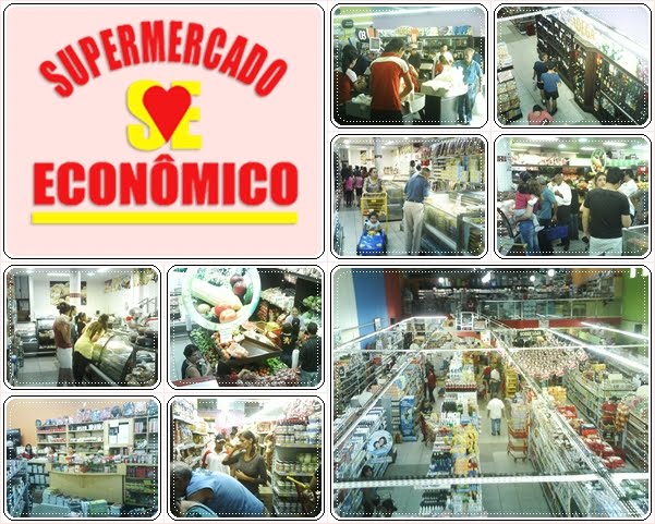 Supermercado Econômico é reconhecido pela variedade de produtos de alimentação.
