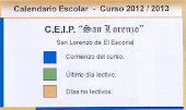 Calendario Escolar 2012-2013 CEIP San Lorenzo