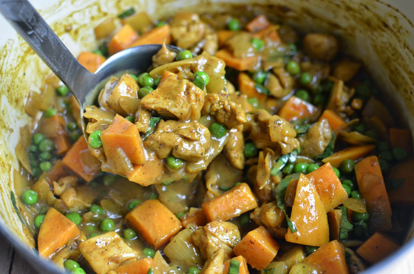 Playing with Flour Lighter coconut chicken curry