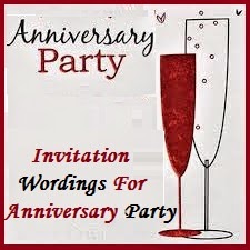 Sample Invitation Wordings: Anniversary