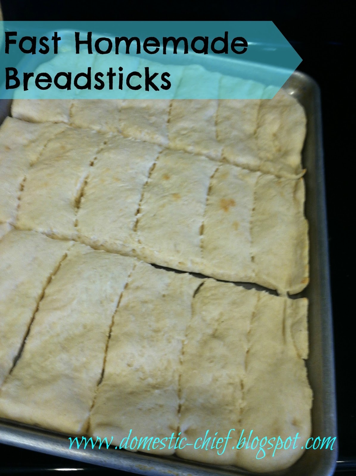 Chief Domestic Officer Fast Homemade Breadsticks