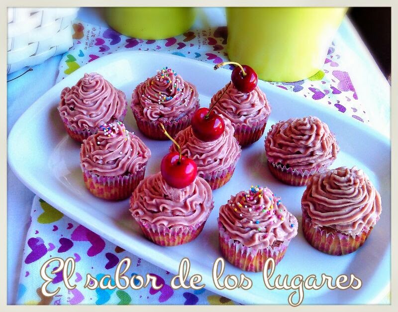 Cupcakes De Cerezas.
