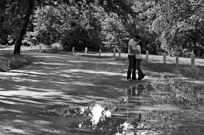 Couple in Love Black and White