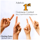 Adieha's 1st Giveaway