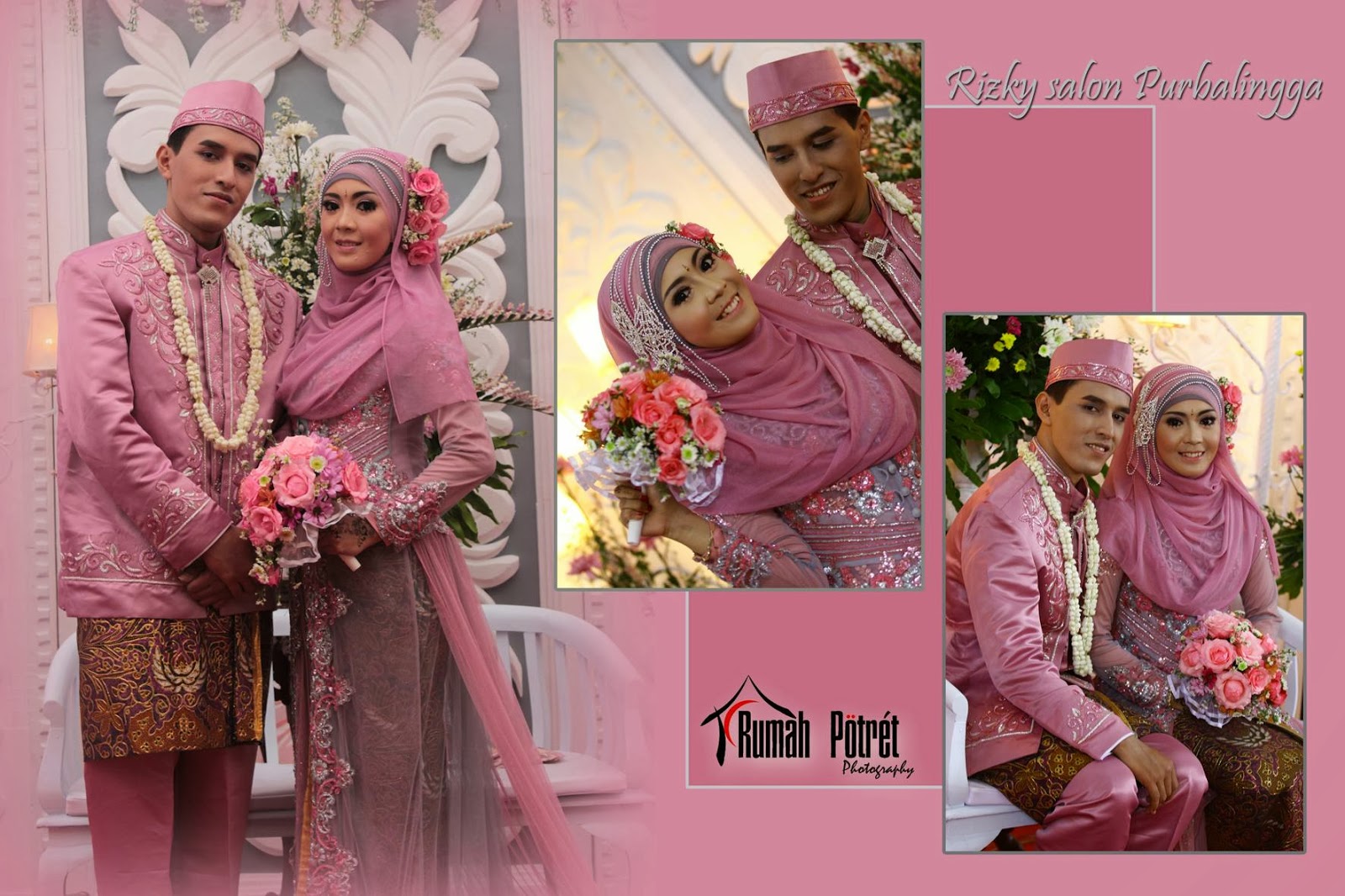 pengantin jawa hijab syari 