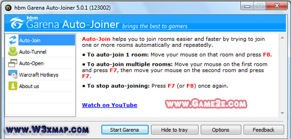 Garena Auto-Joiner - Tự động vào Room - Không cần cắm chuột Garena+auto+join+5.0.1