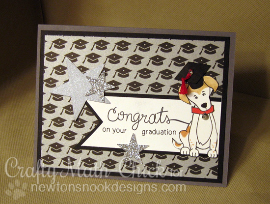 Congratulations Card by Crafty Math-Chick | Fetching Friendship Dog stamp set by Newton's Nook Designs