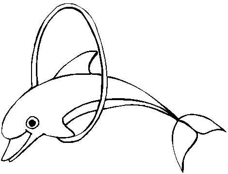cute and baby dolphin coloring pages