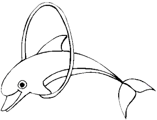 Cute and Baby Dolphin Coloring Pages