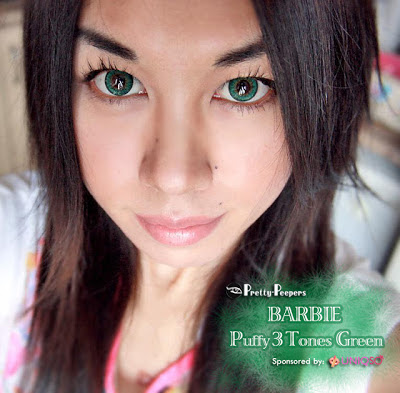 Barbie Puffy 3 Tones Green
