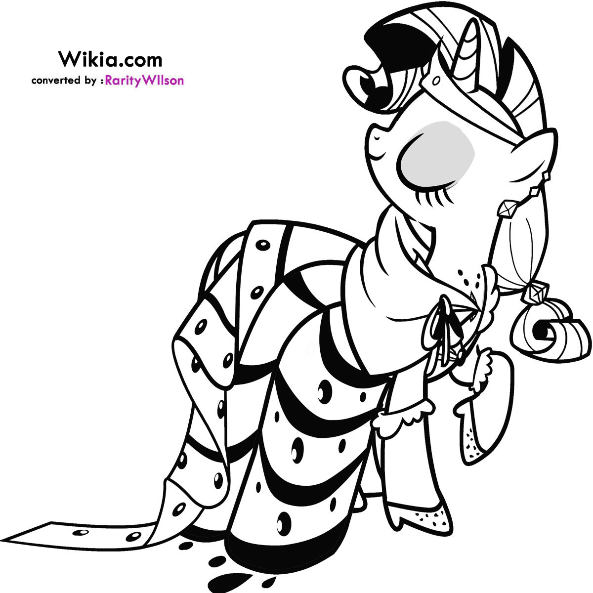 My Little Pony Rarity Coloring Pages | Team colors