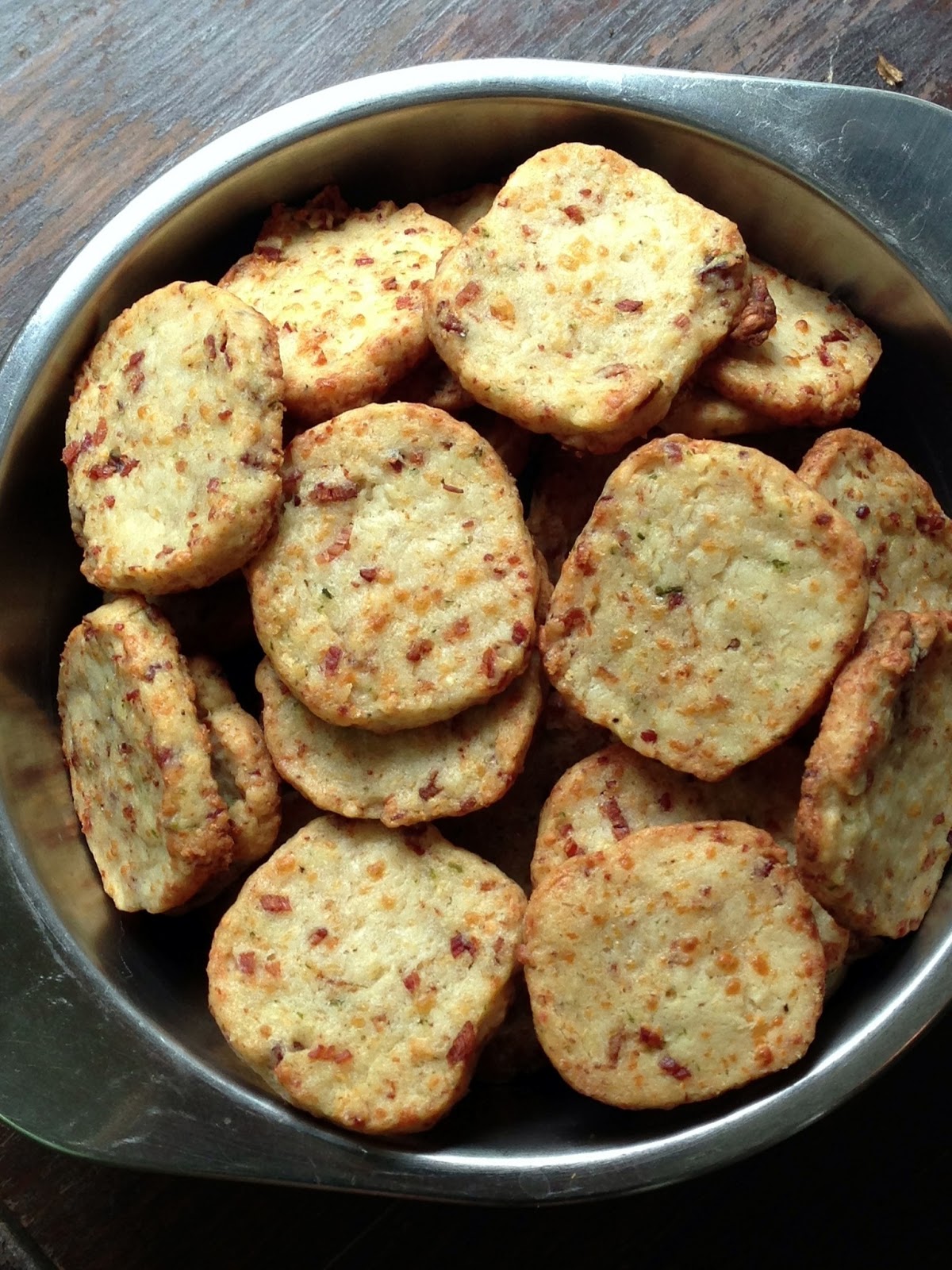 From Everyday to Gourmet Bacon Parmesan Shortbread Crackers