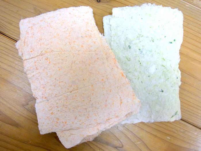 年賀状　紙すき　幼児教室　