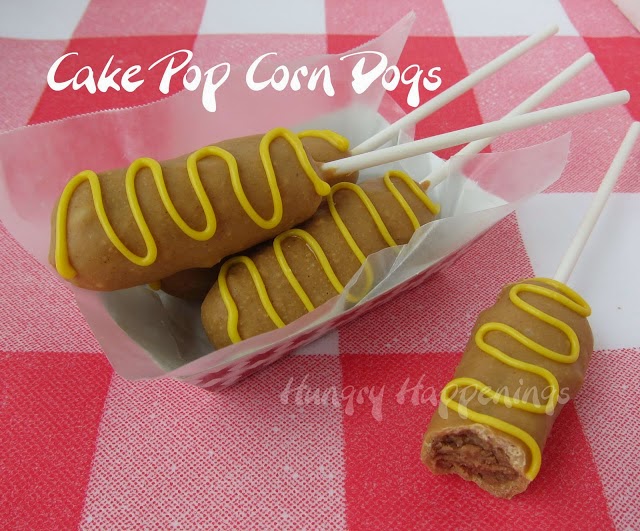 corn dog cake pops state fair food on a stick%2B