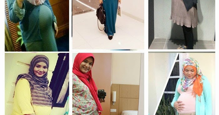 Koleksi foto tudung/ jilbab/ hijab wanita/ ibu/ makcik hamil / pregnant.