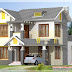 1650 sq.ft. sloping roof, 3 bedroom Kerala home design