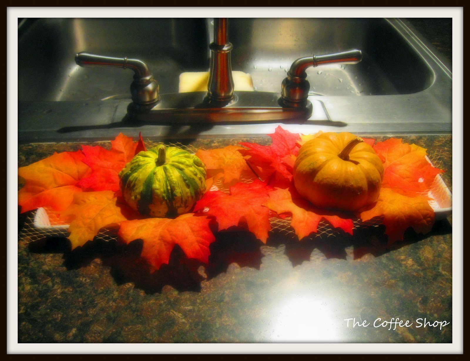 The Coffee Shop Fall decorations Apartment Appropriate!