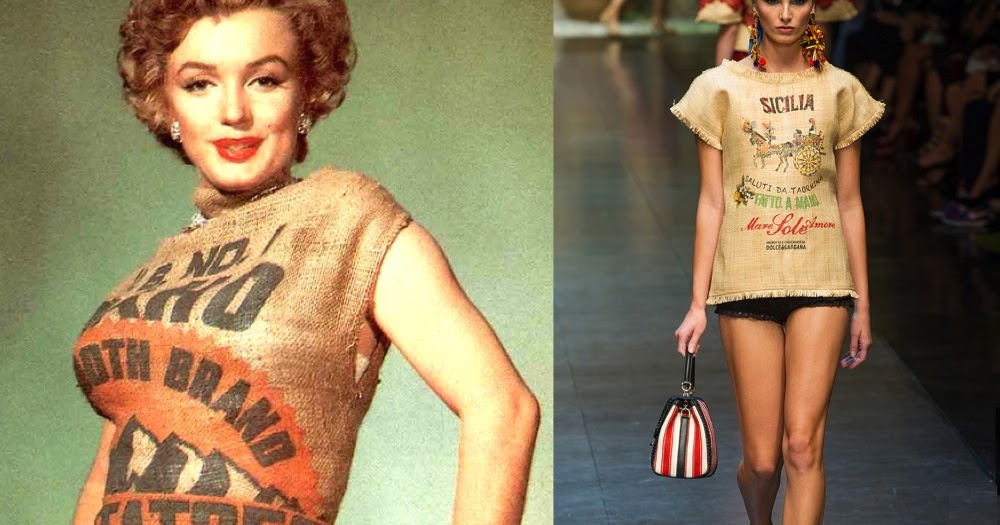 INTO THE FASHION: INSPIRATION Marilyn Monroe 1952 Dolce&Gabbana SS