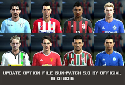 PES 2013 Update Option File SUN-Patch 5.0 #16/01/2016 by Official