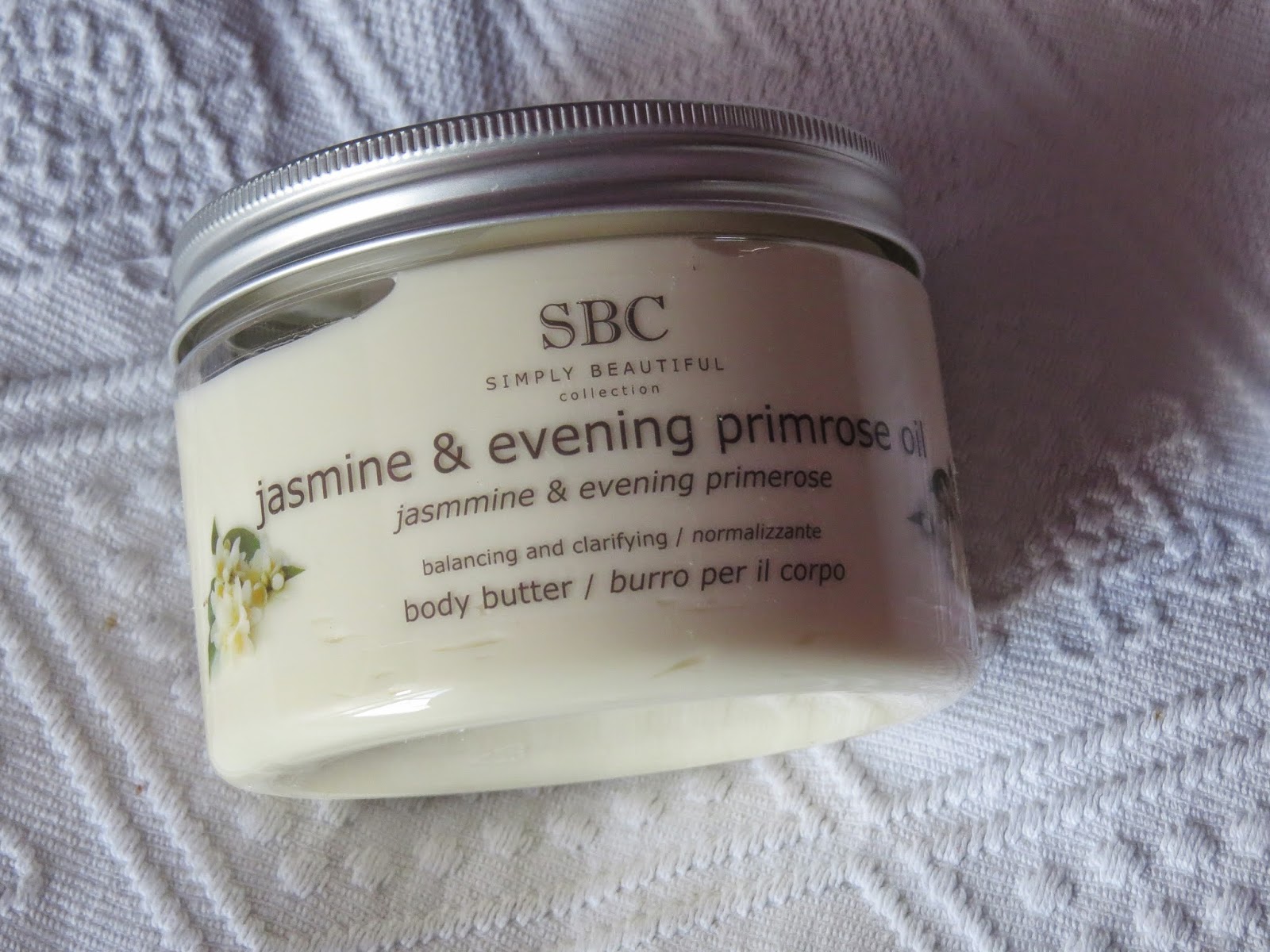 Beauty Balm SBC Jasmine & Evening Primrose Oil Body Butter