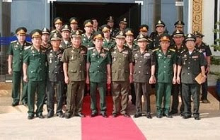 Vietnam Military Generals in Cambodia in 29-3-2011 prepared to visit Preah Vihear temple