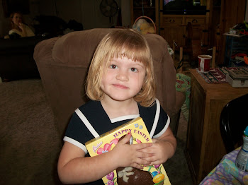 Granddaughter Eden in her Easter dress