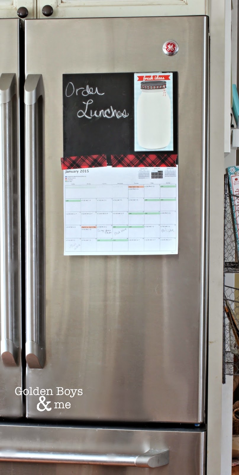 Kitchen Command Center Golden Boys & Me