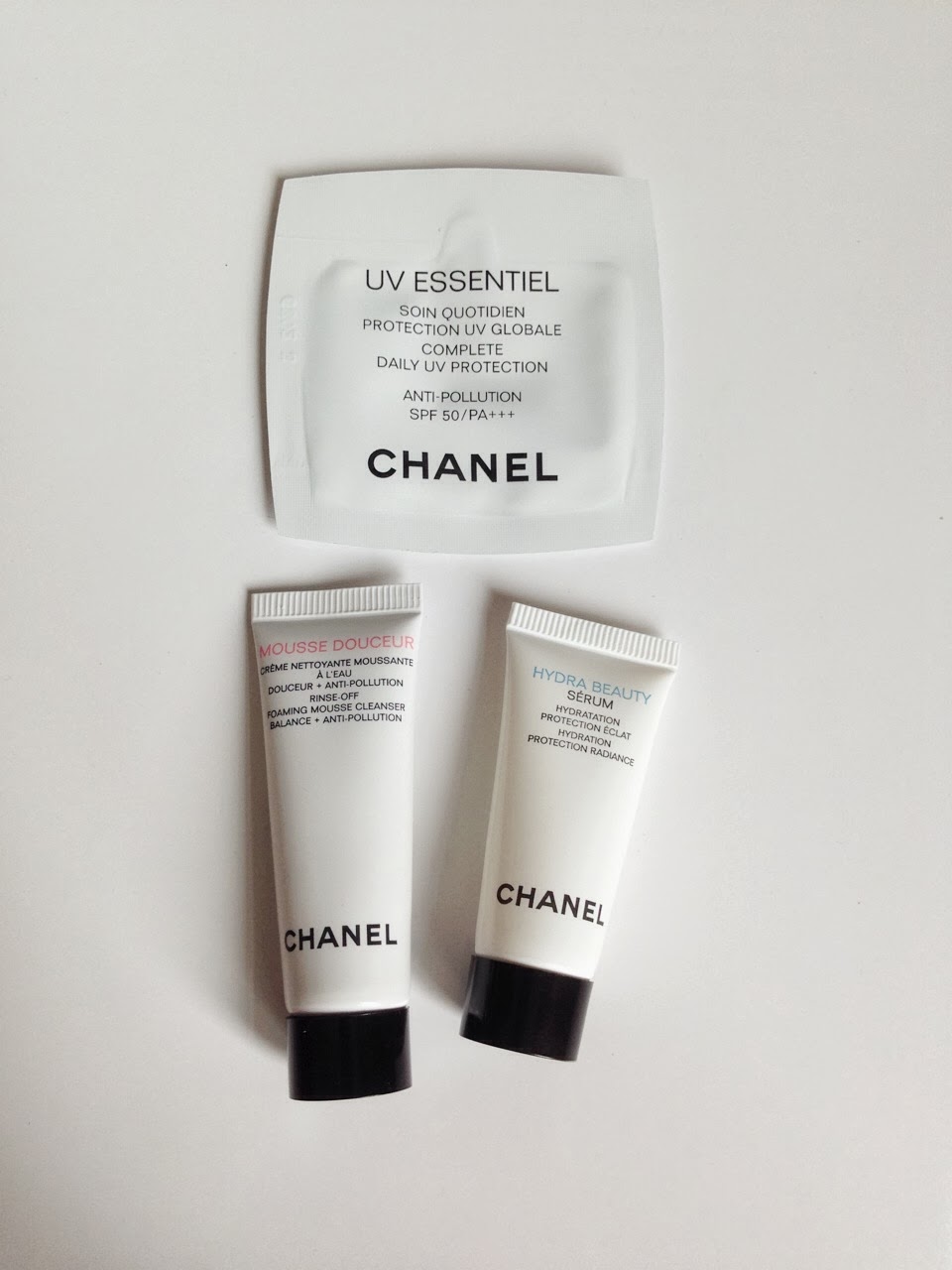 Little and Flushed: Chanel: Mousse Douceur, Hydra Beauty Serum, UV  Essentiel SPF 50 Review