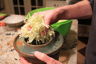 Making sauerkraut