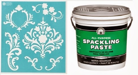 How To Stencil With Spackling Paste Crackle Painting Painting Techniques Painting