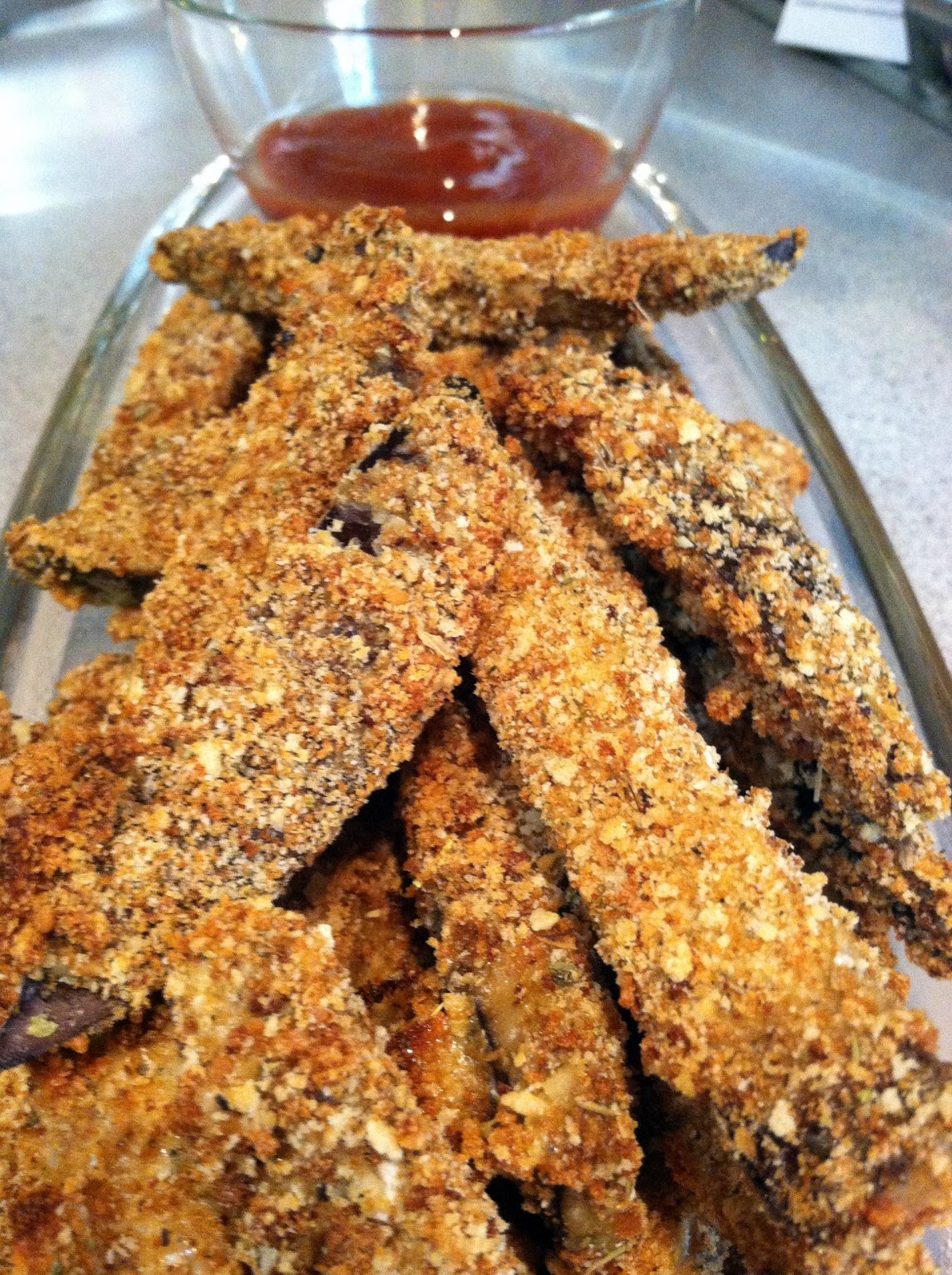 Baked Parmesan Eggplant Fries