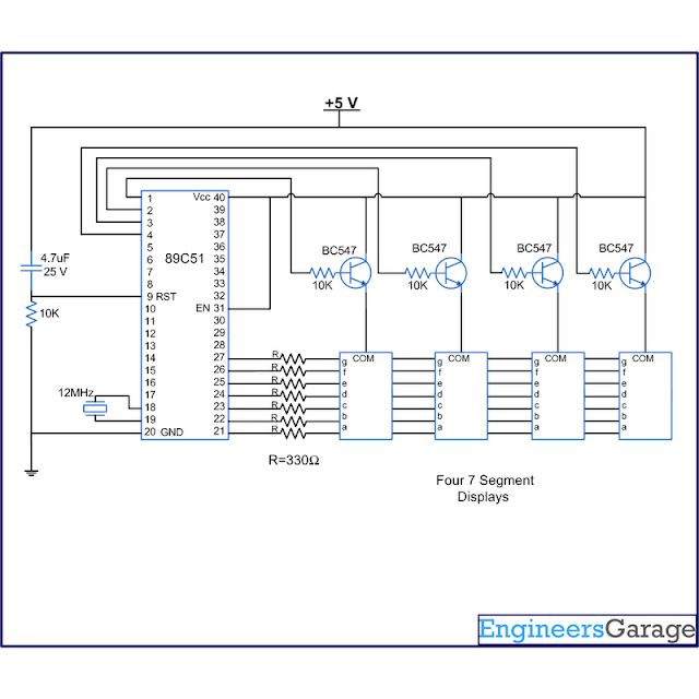 Program For Digital Clock Using 8051 Microcontroller